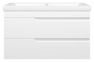 Подвесная тумба под раковину Misty Софт 90см белый